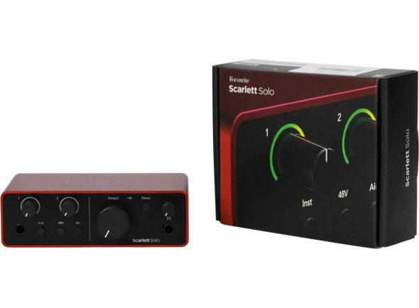 Focusrite Scarlett Solo 4th Gen Interface Áudio USB-C Focusrite Scarlett Solo 4th Gen Interface Áudio USB-C